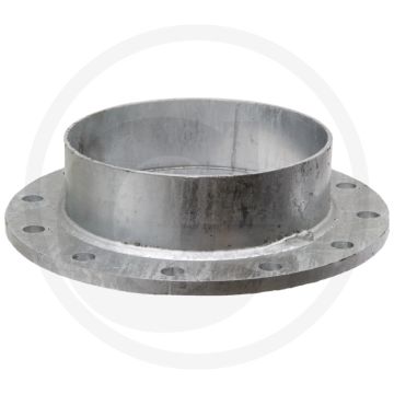 Flenssteun 10", verzinkt, 80 mm steunhoogte, Ø 395 mm