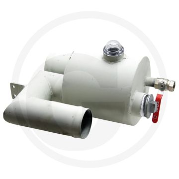 Syphon-vochtvanger 100mm slangaansluiting, 10m³/h luchtstroom