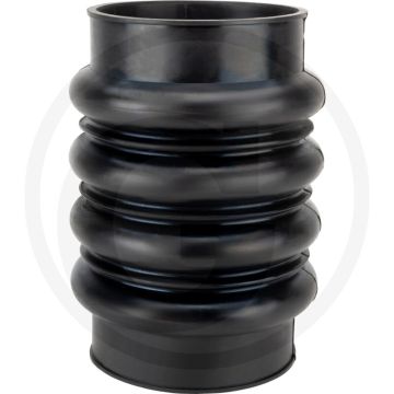 Rubber compres binnen-Ø 218 mm - Buigbaar +\/- 60°, 400 mm lengte, 6 bar werkdruk