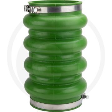MZ Rubber compres met klem - Buigbaar +\/- 60°, Ø 218mm, Lengte 470mm.