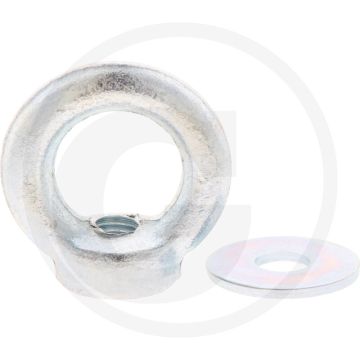 VOLMER Ringmoer M12 + vlakke sluitring DIN 9021 - Aantal: 8