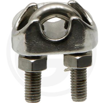 RVS staaldraadklem 6 mm DIN 741