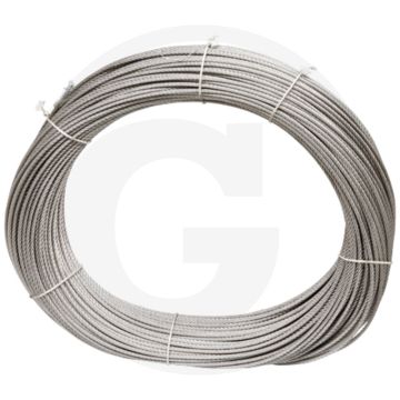 RVS staalkabel 6 mm Constructie 7x19 4401,1570N/mm².