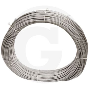 RVS staalkabel 8 mm Constructie 7x19 4401,1570N/mm².