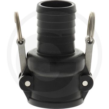 Camlock M-deel type C 1 x tule Ø: 32 mm (met slangtule)