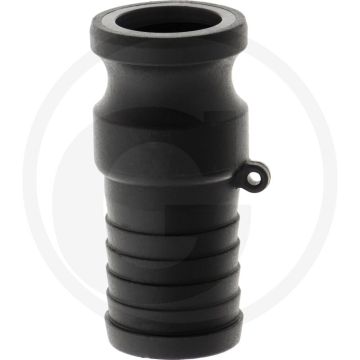 Camlock V-deel type E 1" x Ø: 32 mm (met slangtule)