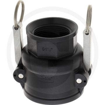 Camlock M-Teil Typ D 1 1/2 x IG 1 1/4" (mit Innengewinde)