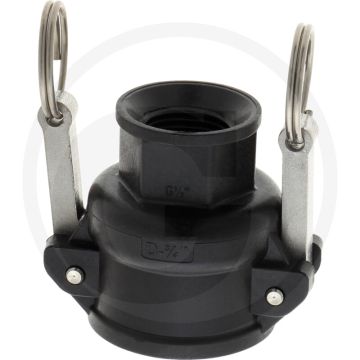 Camlock M-Teil Typ D 3/4 x IG 1/2" (mit Innengewinde)