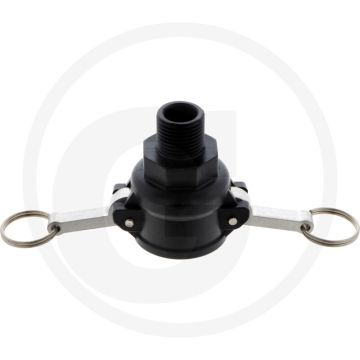 Camlock M-Teil Typ B 3/4 x AG 1/2" (mit Außengewinde)