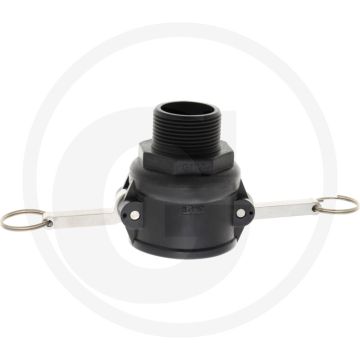 Camlock M-Teil Typ B 1 1/2 x AG 1 1/4" (mit Außengewinde)