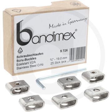 Bandimex Schroeflus S726, roestvrij staal, VPE25 (S 726)