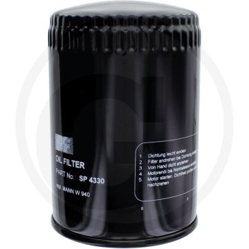 Oliefilter Hatz 4M41 - 140mm hoog - 95mm Ø