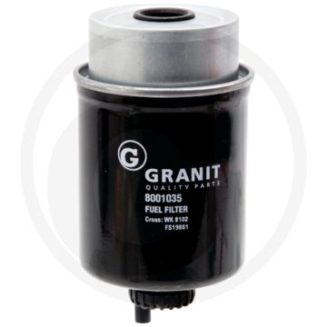Brandstoffilter John Deere 155mm 83mm 17mm RE62419 WK8102 P 55-0397 FF19861