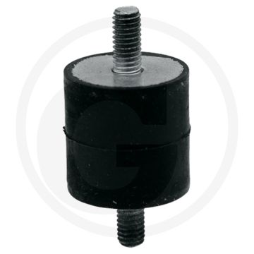 Trillingsdemper Ø25mm, L25mm, M6 draad
