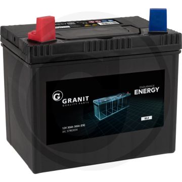 ENDURANCE ENERGY accu 12V / 30Ah - Koudstart: 300 EN - Afmetingen: 195 x 130 x 183 mm