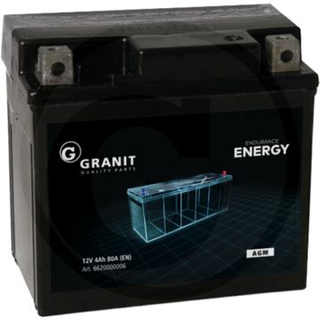 Accu 12 V / 4 Ah - Koudstart 80 EN
