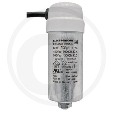 Condensator 35 µF, Pot-Ø 45 mm, Potlengte 122 mm