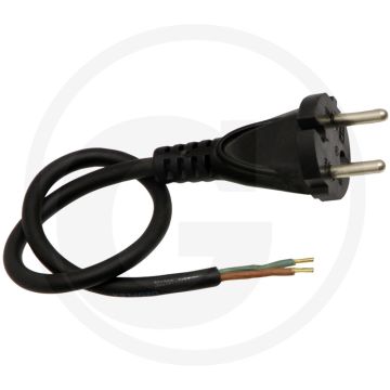 Aansluitsnoer 0,13m 2 x 1 mm² 2,2 kW Zwart - Freund passend