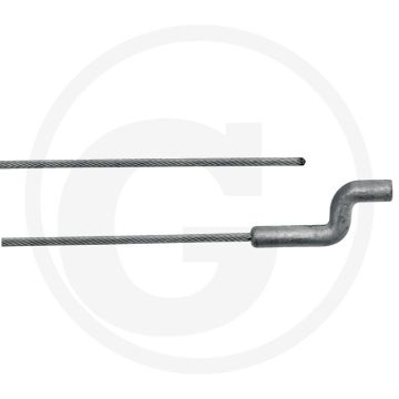 Staalkabel 1,5mm x 2000mm S-haak 4x25mm