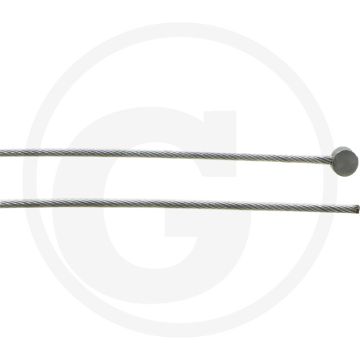 Kabel 1000mm Lengte 1,6mm Buiten-Ø 6x3mm Nippel