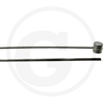 Kabel 2500mm Lengte, 2mm Buiten-Ø, 9x9mm Nippel Ø - Flexibel
