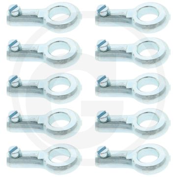 Eindstuk, ringoog binnen-Ø 8 mm, draaddikte max. 2,5 mm - 10 Stück