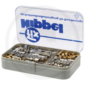 Nippel / huls / stelschroef assortiment, groot - 407-delig.