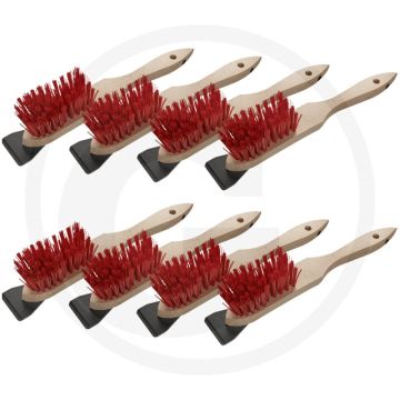 (VPE8) Rasenmäherbürste - 45mm Werkbreedte, PVC Borstel, PEFC® Buchholz - Reinigingsgereedschap
