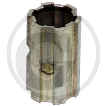 Verloopbus 1 3/8" 6 spline - 1 1/8" 6 spline, Lengte 57mm