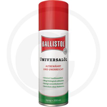 Ballistol Universele oliespray 200 ml - Voor auto's, motoren, fietsen, boten, wapens, leer en meer