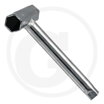 Bougiesleutel (Vierkant voor olieaftapplug 11 mm, voor Aspera en Tecumseh)