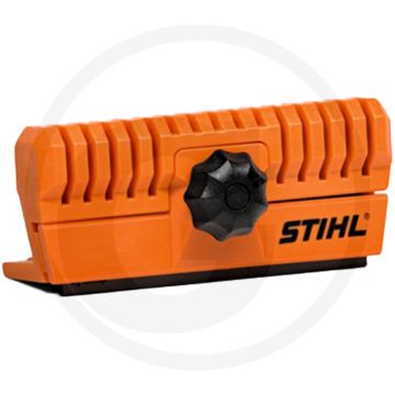 Stihl Geleider onderhoudsblok - ergonomische Kunststoffhalterung mit Flachfeile