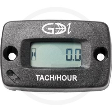 Bedrijfsurenteller - Toerental / Urenteller voor 1-2 cilinder motoren