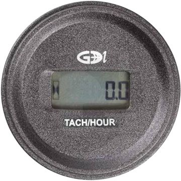 GDI ingeb. bedrijfsurenteller ronde AC - LED voltmeter, resettable timer, service alarmen