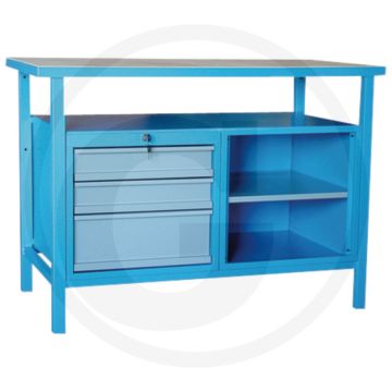 AEROTEC Werkbank P1200SL, 1200x600x850 mm, RAL 5015/7035.