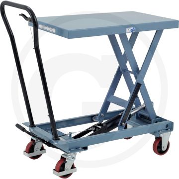 Scheren Hubtischwagen 250kg, Hydraulikfußpumpe, Polyurethan-Räder