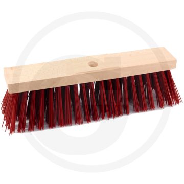 Straatbezem Elaston Rood 600mm Zonder steel