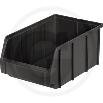 Stapelbak Maat 2, polypropyleen, grijs, 335x300x152 mm