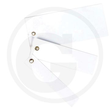 Eichner VPE200 Labels met draad - Hard PVC, 120x50x0,4mm, wit