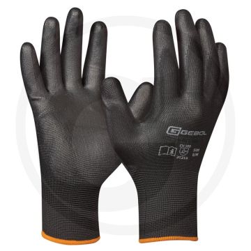 Gebol Handschoenen "Micro Flex" XXL Zwart PU-coating EN 388