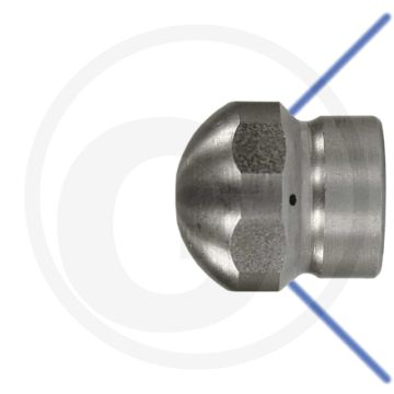 Rioolreinigingsspuitdop - 3 boringen, 1/8" draad, Ø15mm, 055 mondstuk