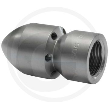 Rioolreinigingsspuitdoppen 150mm 500 bar RVS - Voor slib, verstoppingen, ontdooien