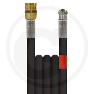 Leidingreinigingsslang 20m, 200 bar, DN5, Met spuitdop