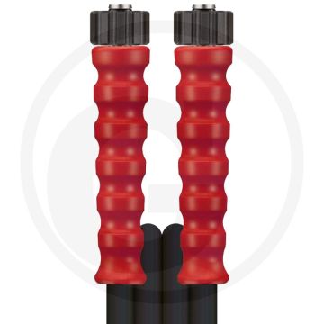 Hogedrukslang 15m, 400 bar, DN8, 2SC, zwart, rood