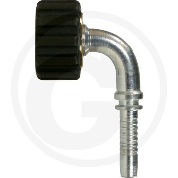 Perspilaar DKO NW 6-90° incl. moer, Staal, M22 x 1,5.