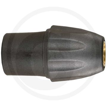 Snelkoppeling 1/4" buitendraad, 350 bar, Messing/kunststof, 150°C, Insteeknippel KW