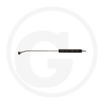 Vetleiding 1000mm RVS Steeknippel D12 400bar 150°C Zwart 15° gebogen