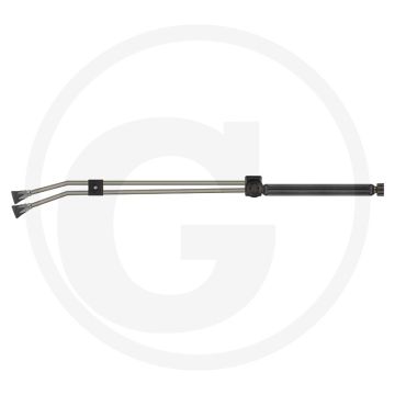 Dubbele spuitlans - Messing regelventiel, 310 bar, 980 mm