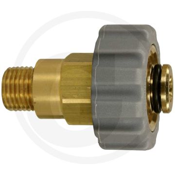 Handkoppeling M18 x 1,5 buitendraad M21 x 1,5 binnendraad.
