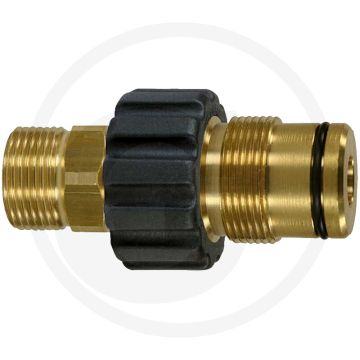 Slangadapter M18 x 1,5 buitendraad M27 x 1,5 buitendraad